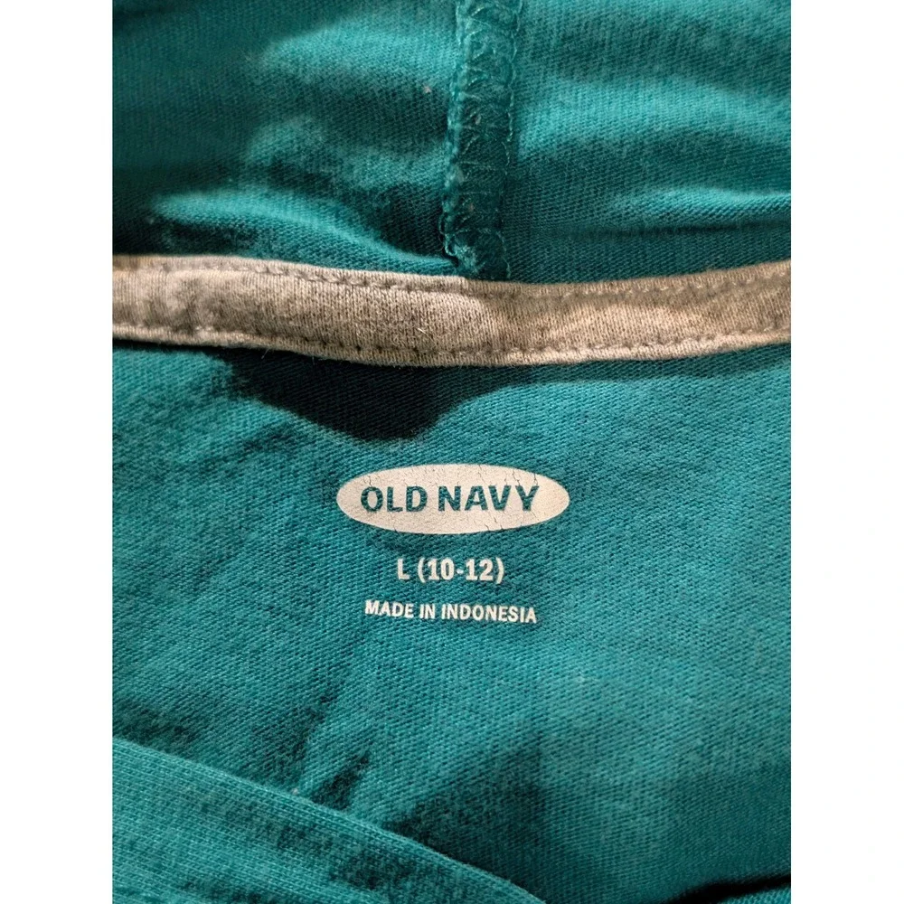 Old Navy Kids Green Limitless Skate Club Graphic Hoodie Tee L 10-12 447476-01